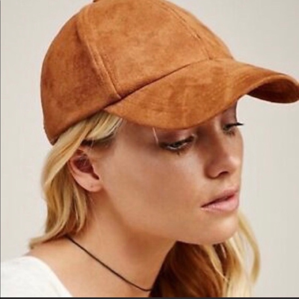 Free People Williamsburg Faux Suede Baseball Hat